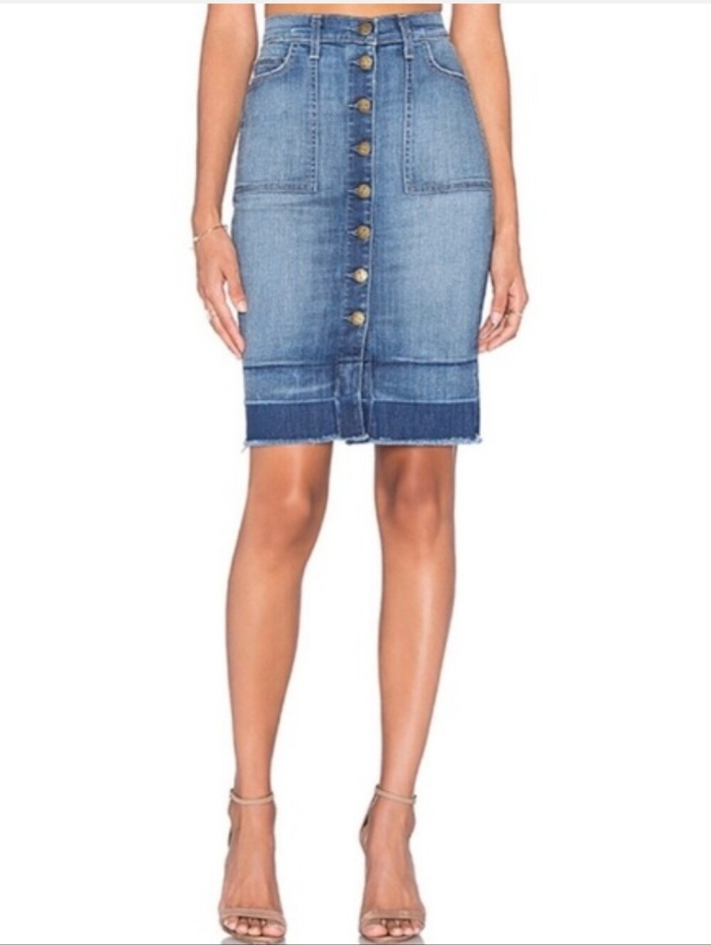 Current/Elliott Dotty Pocket Jean Skirt size 25
